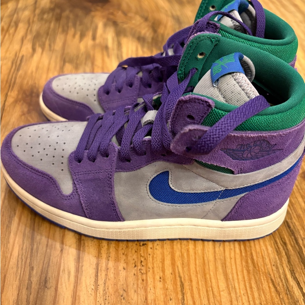 Nike Purple and Gray High-Top Sneakers